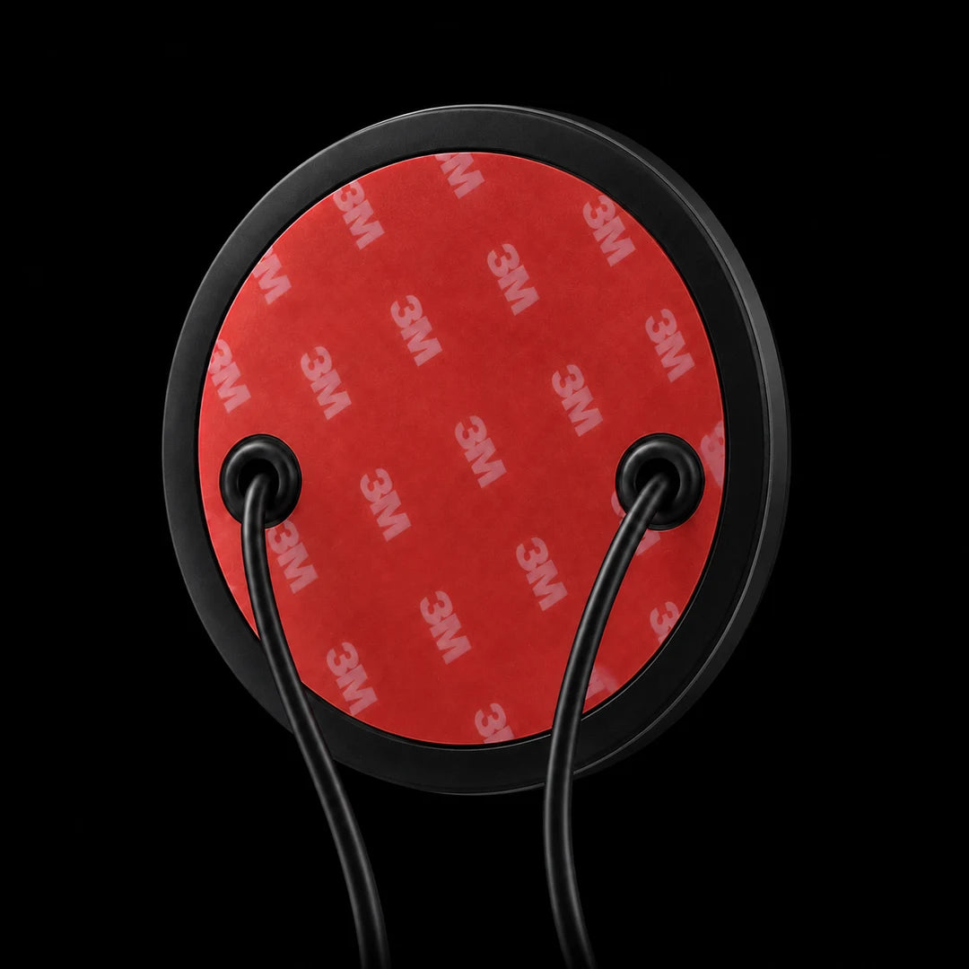 HALO Black — rear with red adhesive backing